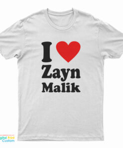 Alez Fireinside I Love Zayn Malik T-Shirt