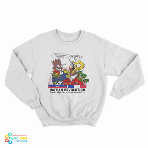 Bart Simpson Haitian Revolution Cartoon Sweatshirt