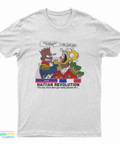 Bart Simpson Haitian Revolution Cartoon T-Shirt