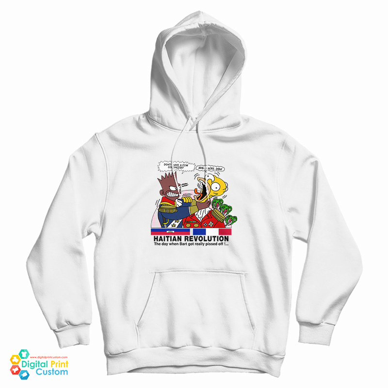 Bart Simpson Haitian Revolution Cartoon Hoodie