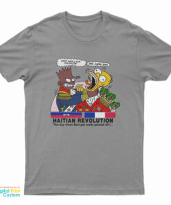 Bart Simpson Haitian Revolution Cartoon T-Shirt