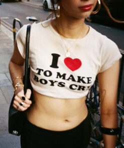 I Love To Make Boys Cry Funny T-Shirt