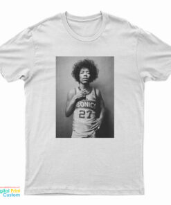 Jimi Hendrix Wearing Sonics Jersey T-Shirt