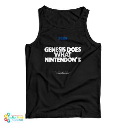 Sega Genesis Does What Nintendon't Tank Top