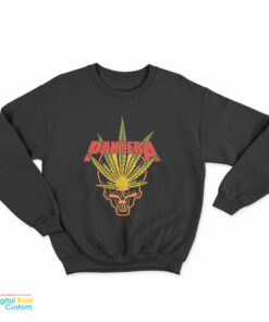 Vintage 90's Pantera Pot Leaf Heavy Metal Band 1997 Sweatshirt