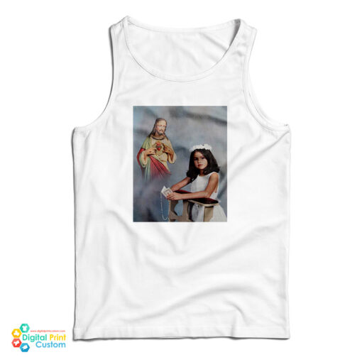 Baby Picture Of Selena Gomez First Communion Tank Top
