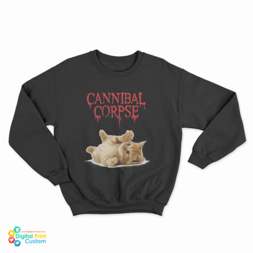 Cat Cannibal Corpse Sweatshirt
