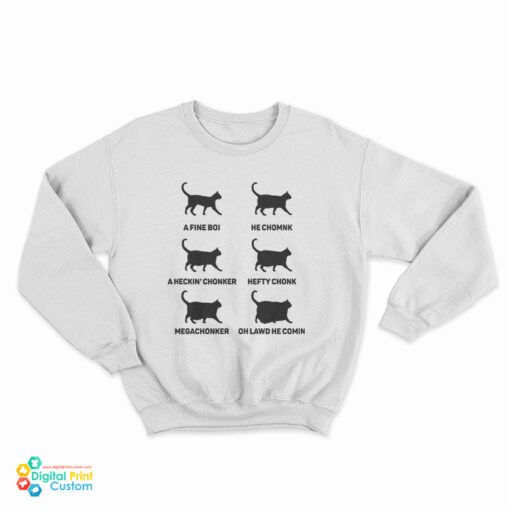 Chonk Cat Chart Sweatshirt