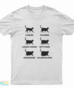 Chonk Cat Chart T-Shirt