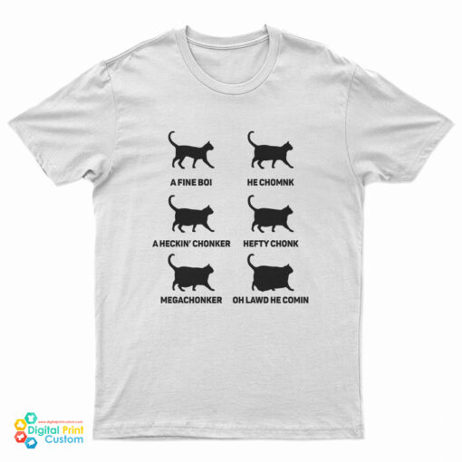Chonk Cat Chart T-Shirt