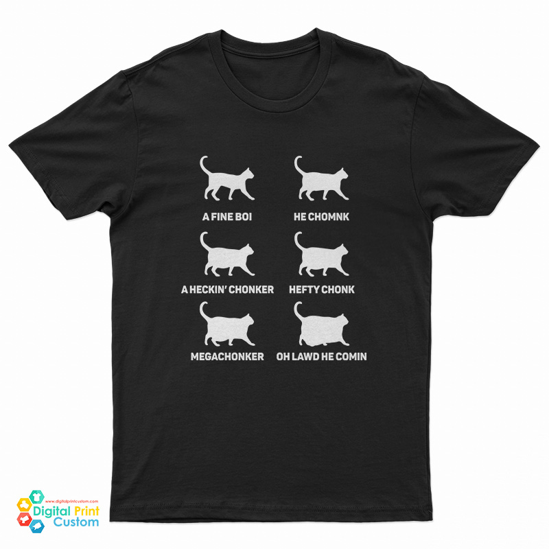 Chonk Cat Chart TShirt For UNISEX
