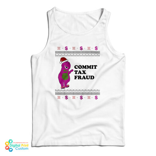 Commit Tax Fraud Funny Christmas Tank Top