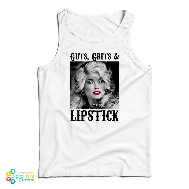 Dolly Parton Western Guts Grit Lipstick Tank Top