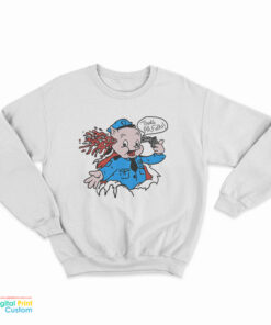 Joe Joegan Porky Pig That's All Folks Sweatshirt
