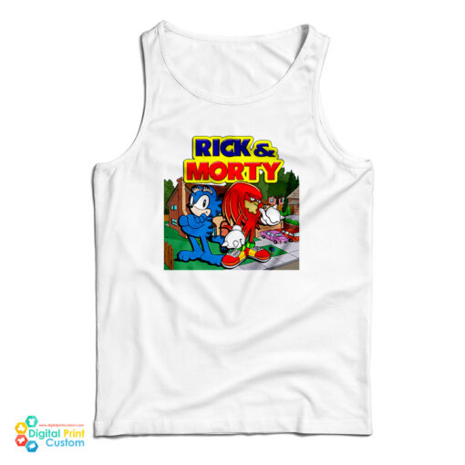 Rick And Morty Garfield Knuckles Tank Top