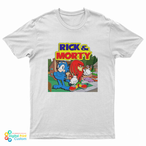 Rick And Morty Garfield Knuckles T-Shirt