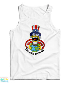 Try And Stop Us The Simpsons Tank Top