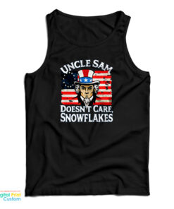 Uncle Sam Don’t Care Snowflake Tank Top