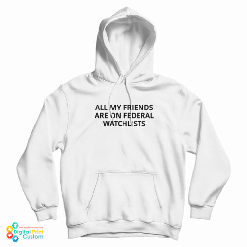 All My Friends Are On Federal Watchlists Hoodie