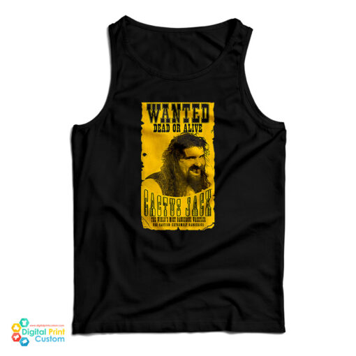 Cactus Jack Wanted Dead Mick Foley Tank Top