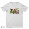 Cute Cat and Butterfly T-Shirt