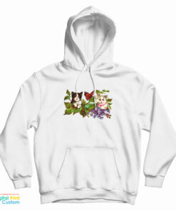 Cute Cat and Butterfly Hoodie