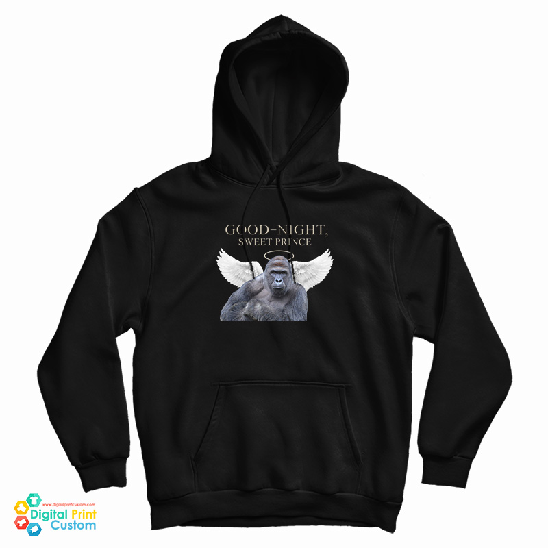 Good Night Sweet Prince Harambe Hoodie