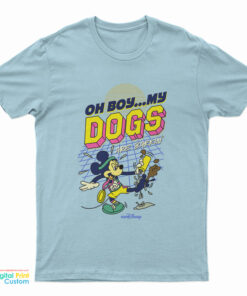 Mickey Oh Boy Dogs Are Barkin' T-Shirt
