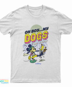 Mickey Oh Boy Dogs Are Barkin' T-Shirt