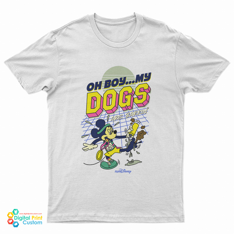 Mickey Oh Boy Dogs Are Barkin' T-Shirt