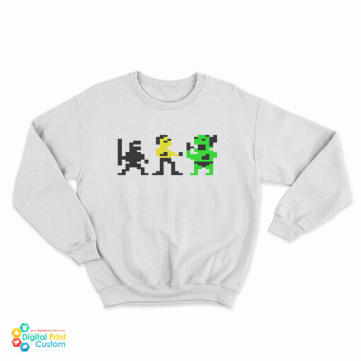Pixel Bruce Lee Commodore 64 Sweatshirt