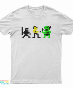 Pixel Bruce Lee Commodore 64 T-Shirt