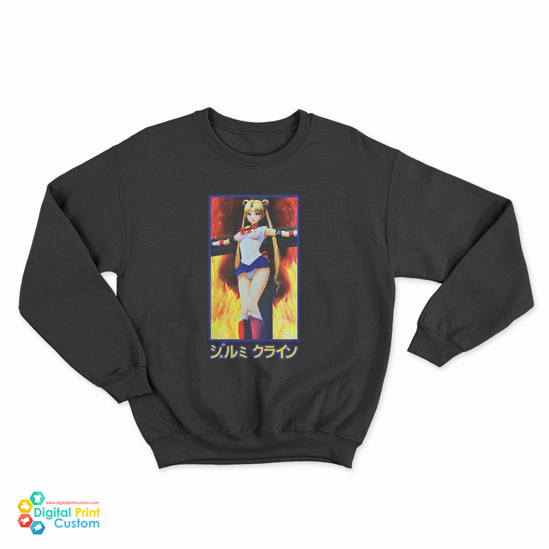 Sailor Moon On Burning Cross Sweatshirt