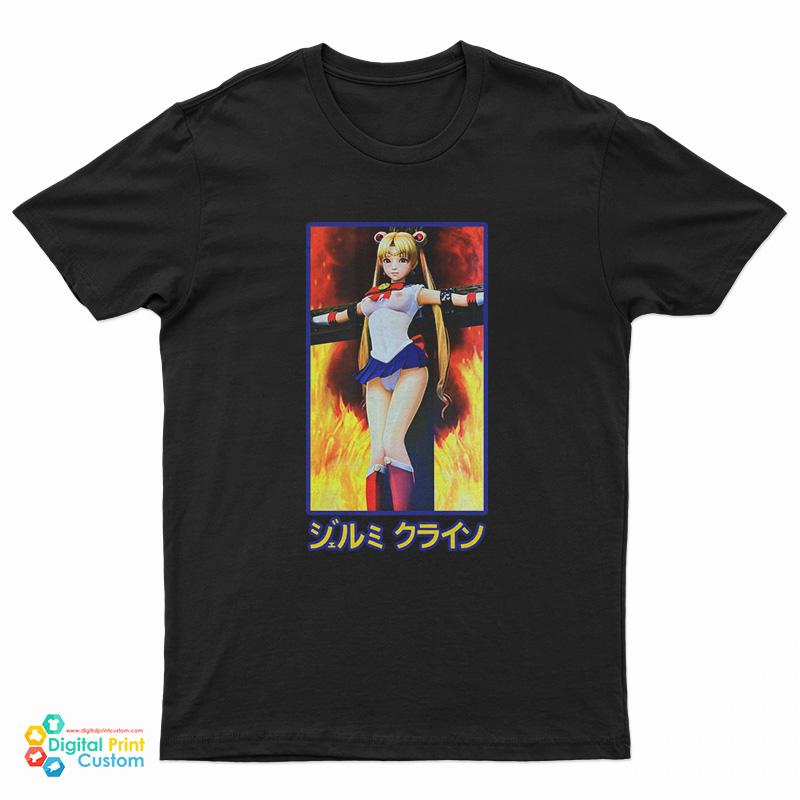 Sailor Moon On Burning Cross T-Shirt