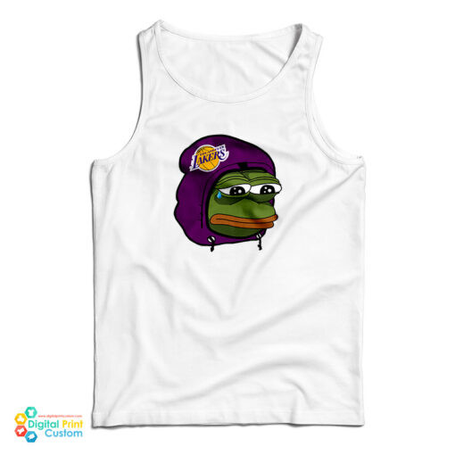 Los Angeles Lakers Sad Pepe The Frog Tank Top