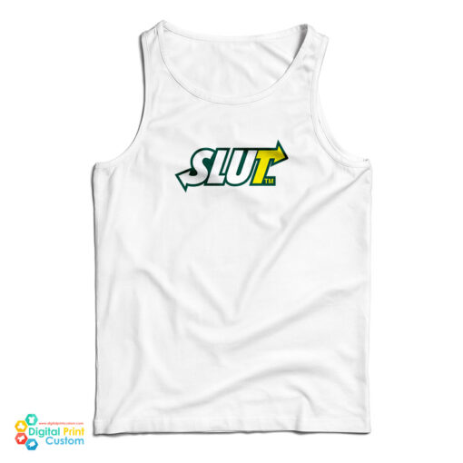 Subway Slut Logo Parody Tank Top