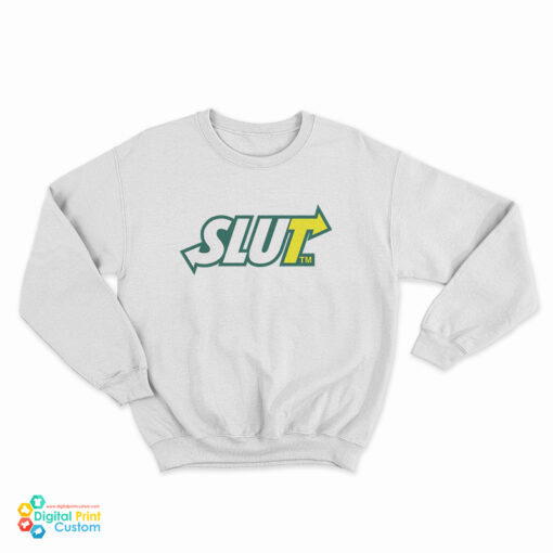 Subway Slut Logo Parody Sweatshirt