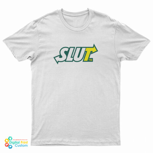 Subway Slut Logo Parody T-Shirt