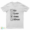 Eat Sleep Anime Repeat T-Shirt