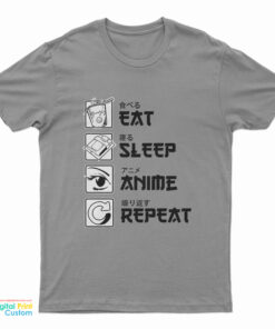 Eat Sleep Anime Repeat T-Shirt