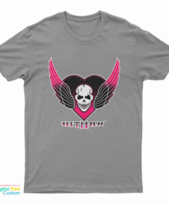 The Hitman Bret Hart Skull Wings Logo T-Shirt