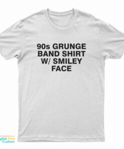 90s Grunge Band Shirt W Smiley Face T-Shirt