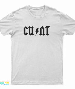 ACDC Cunt Parody Logo T-Shirt