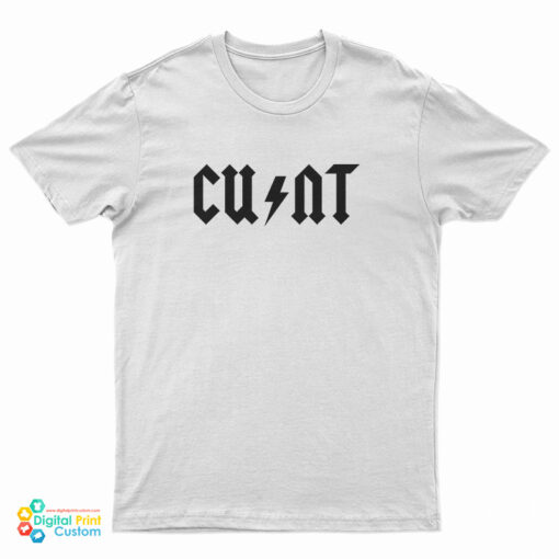 ACDC Cunt Parody Logo T-Shirt
