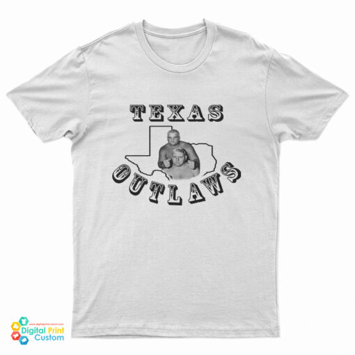 Dusty Rhodes and Dick Murdoch The Texas Outlaws T-Shirt