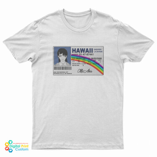 McAsa Hawaii Driver License T-Shirt