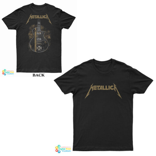 Metallica Hetfield Iron Cross Guitar T-Shirt