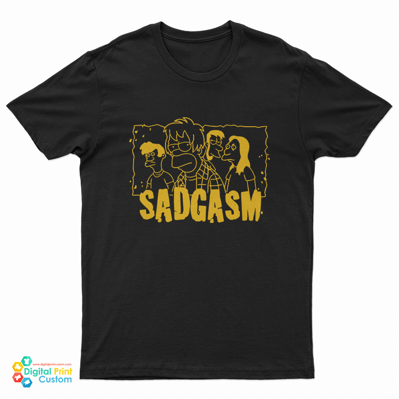 Simpsons Sadgasm Bart Family T-Shirt