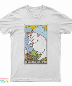 The Fool Tarot Sad Cat Meme T-Shirt