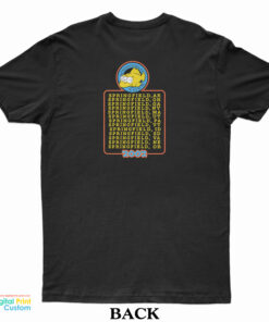 The Simpsons Featuring Phish Springfield Tour T-Shirt